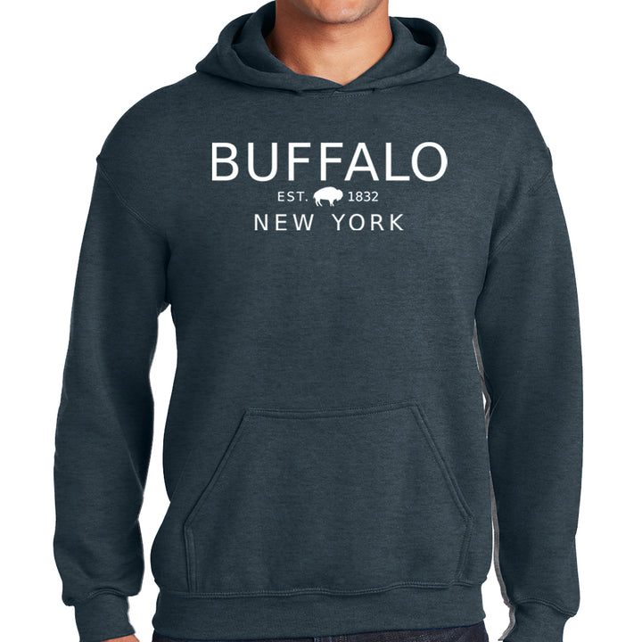 Buffalo, NY 1832 - Dark Heather - Hooded Sweatshirt