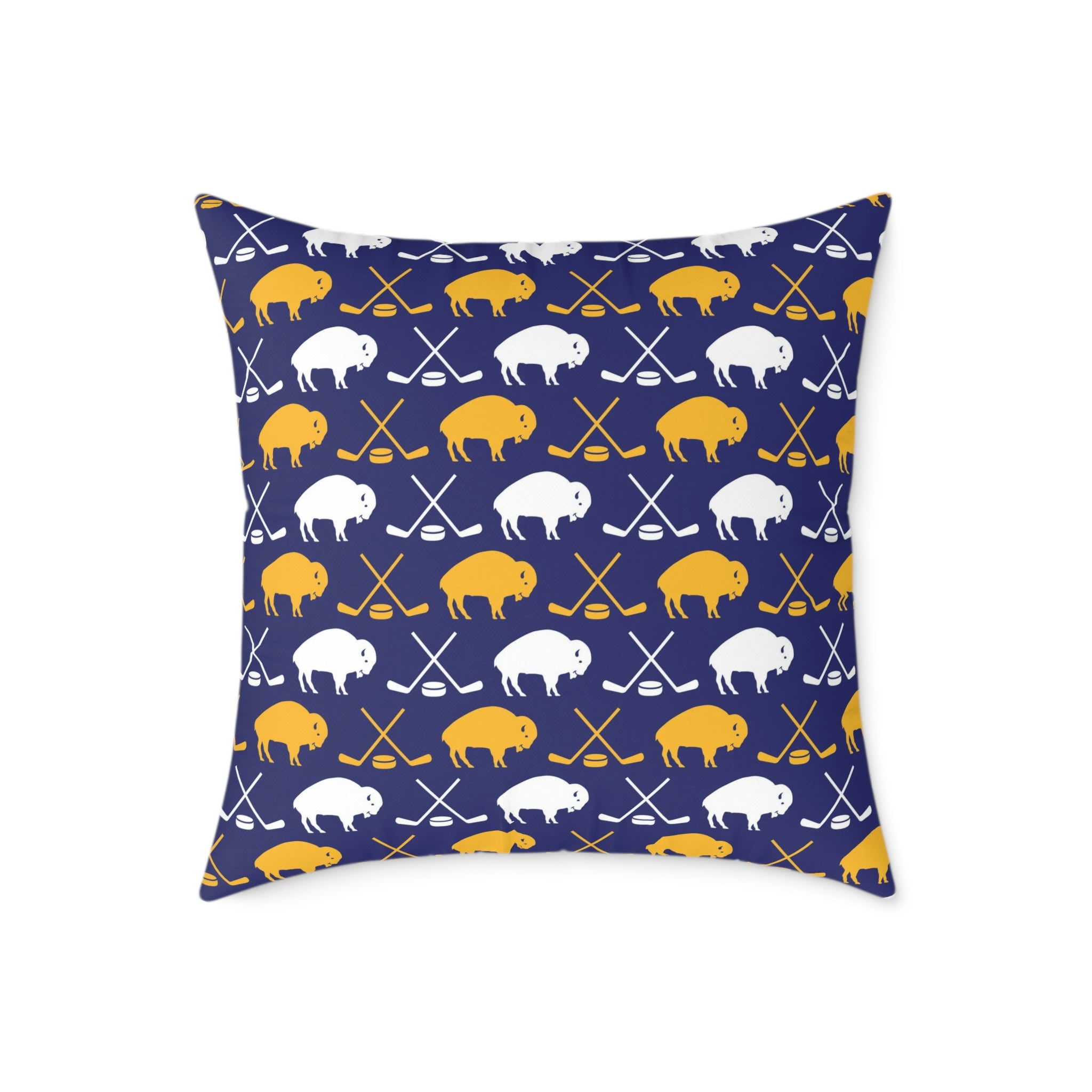 Buffalo Hockey - Spun Polyester Pillow – Buffalo Apparel Company